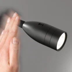 Aplique de pared LED Sten con control gestual, negro
