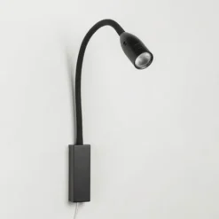 Aplique de pared LED Sten con control gestual, negro