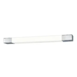 Aplique de pared LED Supreme de Egger DLS, color acero inoxidable, 100 cm