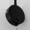 Aplique de pared LED Tusa, negro, metal, 45 cm, brazo flexible