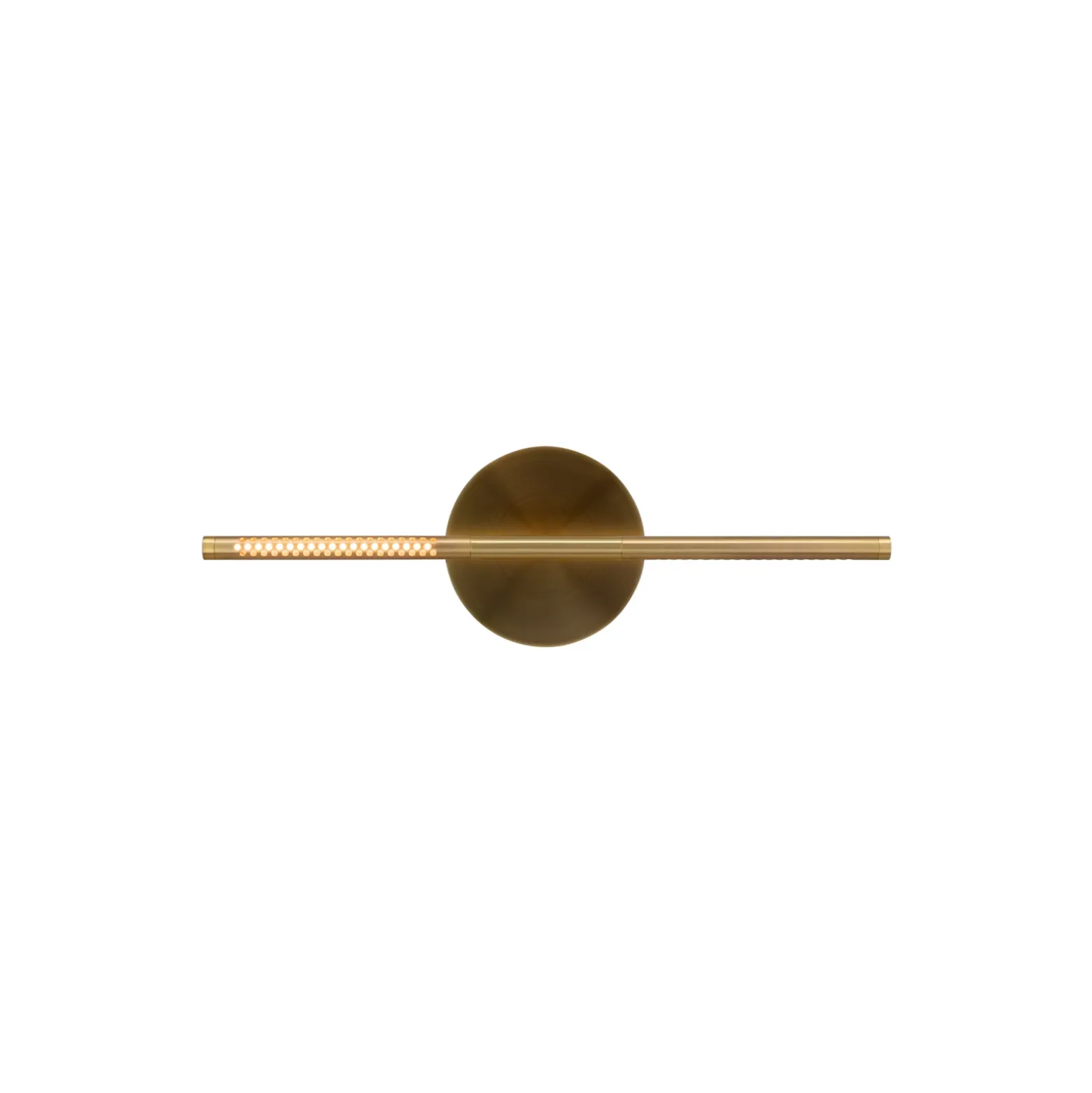 Aplique de pared LED UMAGE Omni, color latón, ancho 54 cm, 2 luces.