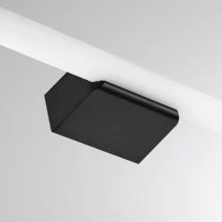 Aplique de pared LED VINA S, negro, ancho 40 cm, IP44, CCT