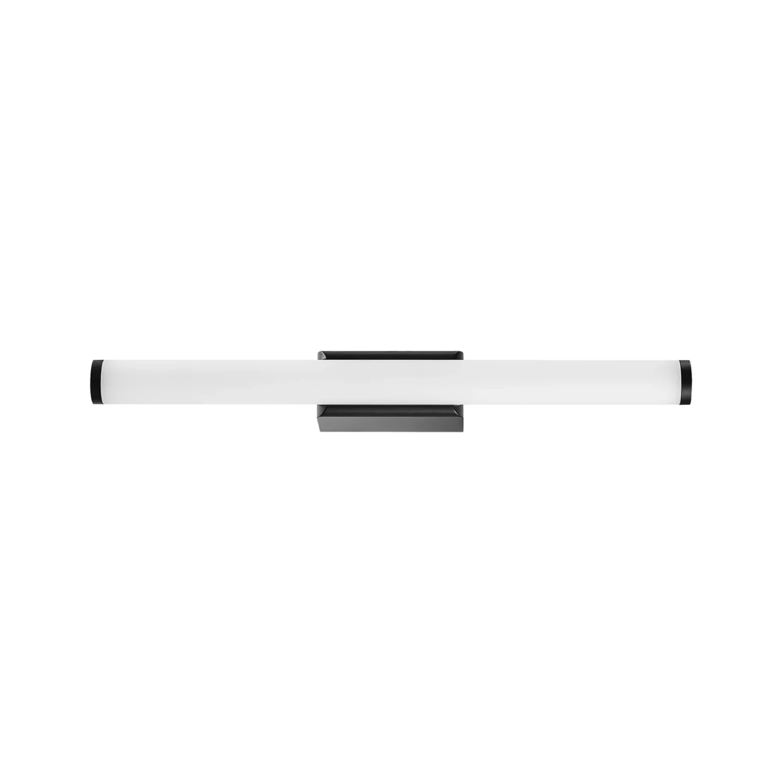 Aplique de pared LED VINA S, negro, ancho 40 cm, IP44, CCT