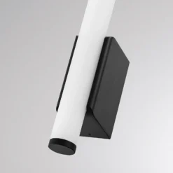 Aplique de pared LED VINA UP M, negro, altura 60 cm, IP44, CCT
