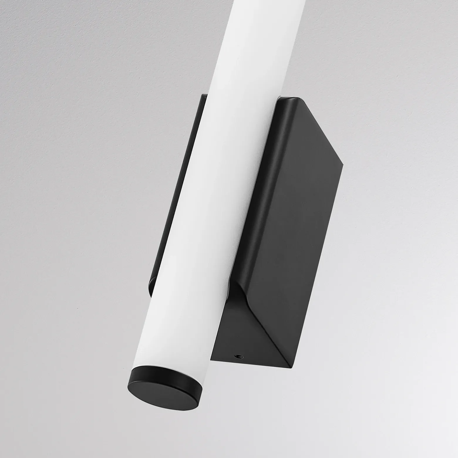 Aplique de pared LED VINA UP M, negro, altura 60 cm, IP44, CCT