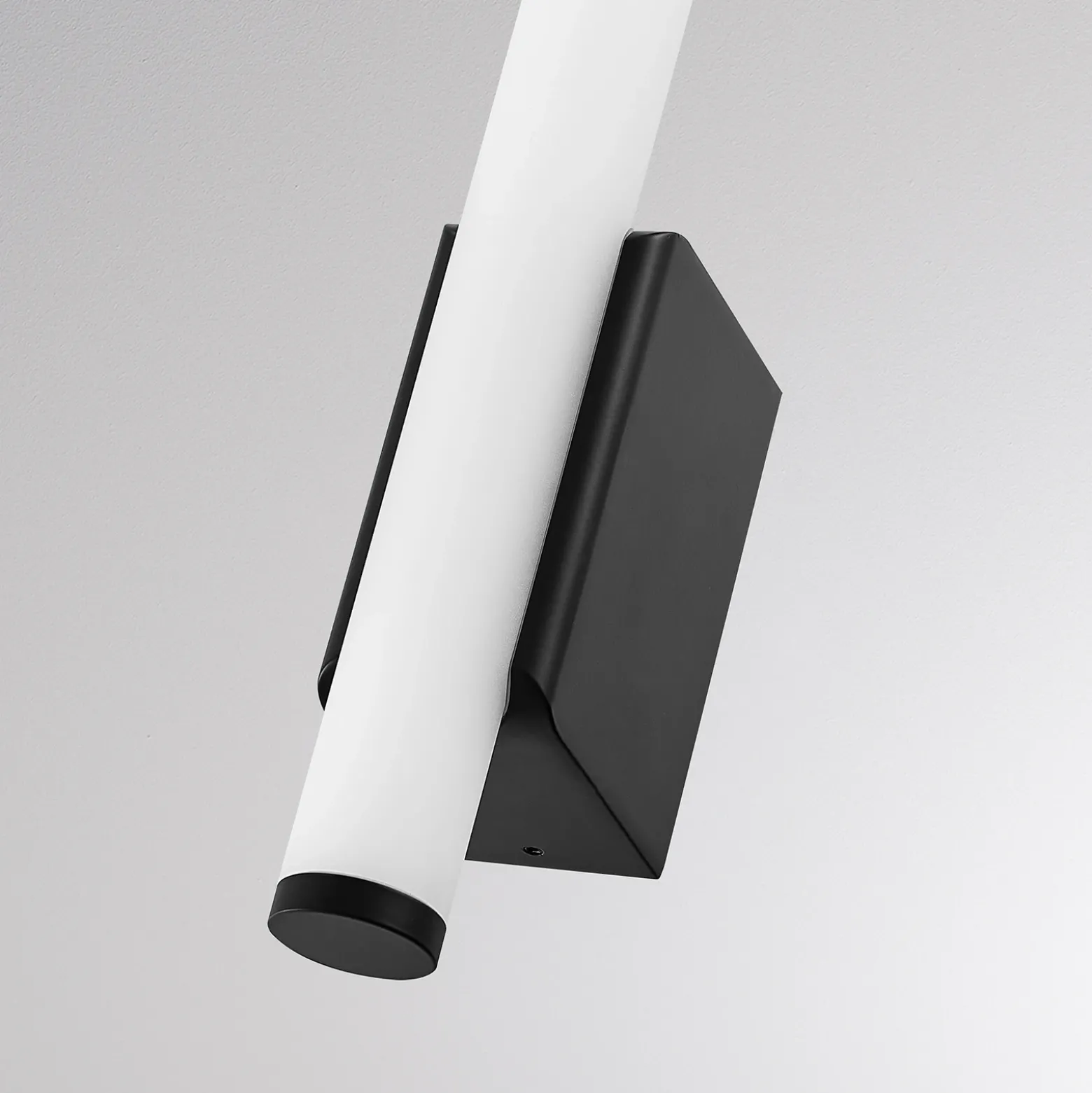 Aplique de pared LED VINA UP S, negro, altura 40 cm, IP44, CCT