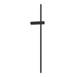 Aplique de pared LED Vision, altura 90 cm, metal, negro, 3000 K