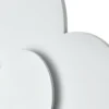 Aplique de pared LED Wölkchen con enchufe, blanco, madera, atenuable