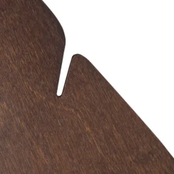 Aplique de pared Lehti de Envostar, forma de hoja, nogal, 69 x 24 cm