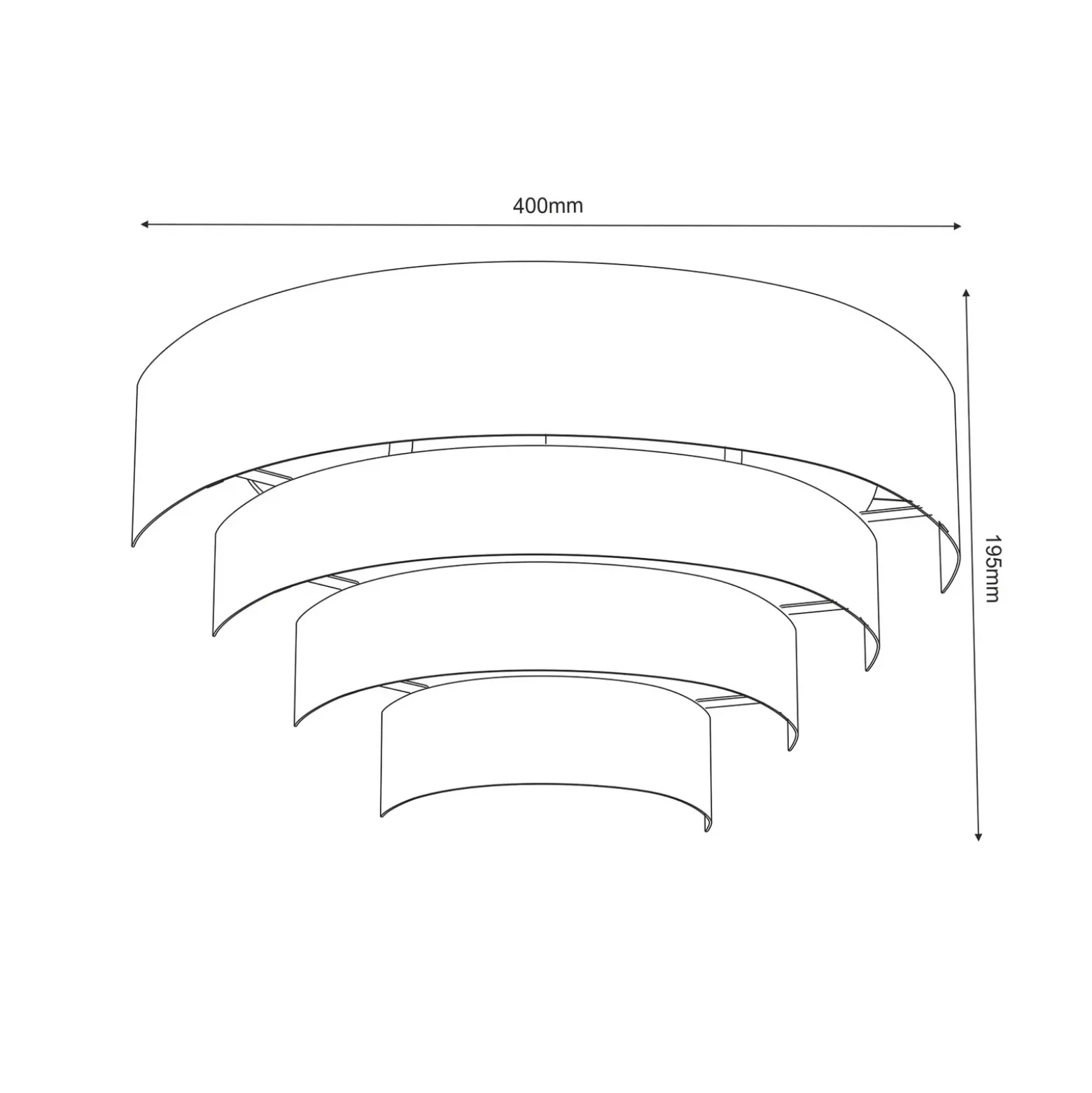 Aplique de pared Levin con pantalla de acero, gris