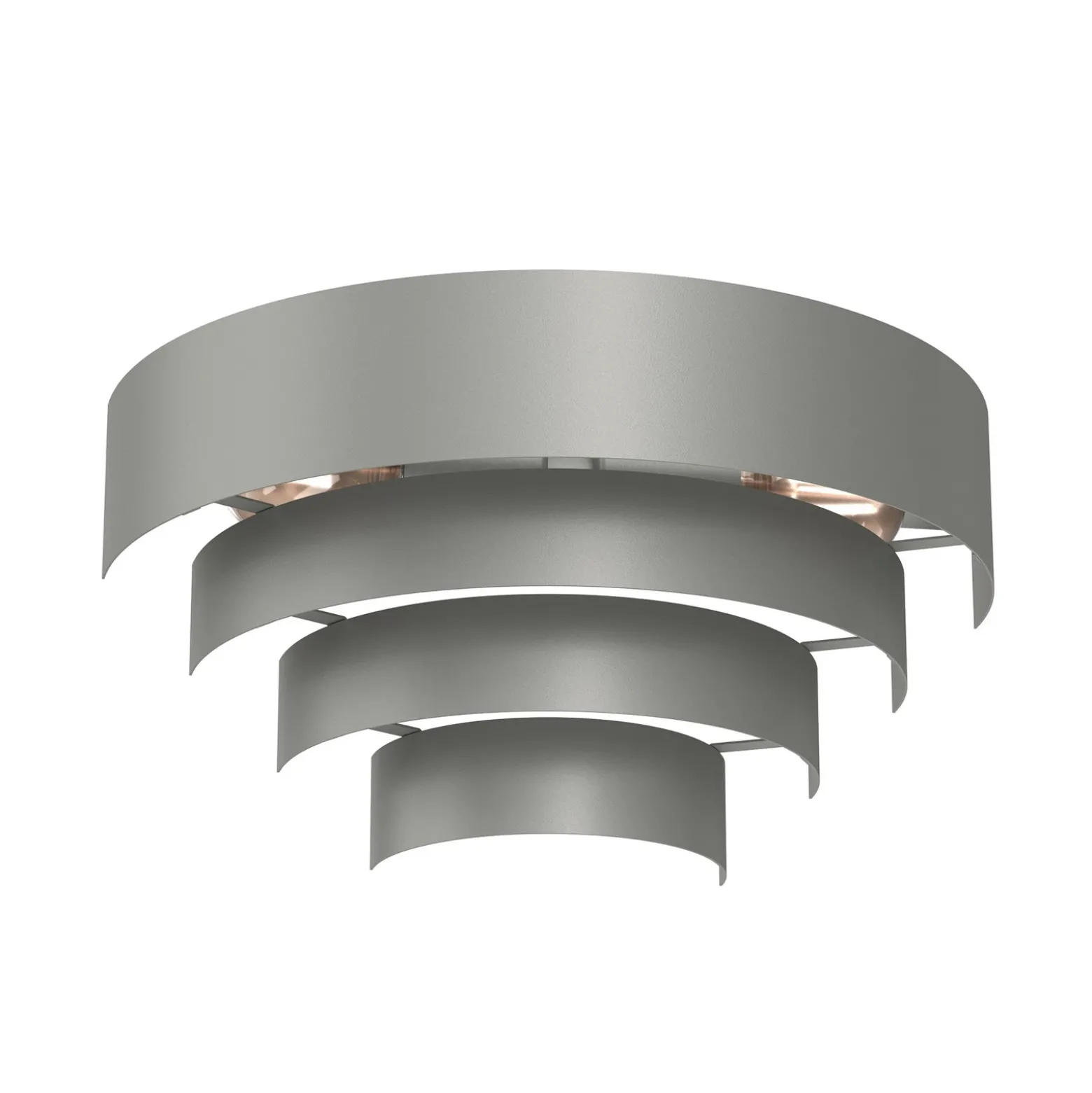 Aplique de pared Levin con pantalla de acero, gris