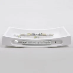 Aplique de pared ligeramente curvado Leander, pintable