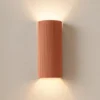 Aplique de pared Lindby Colja, terracota, redondo, 30,5 cm, yeso