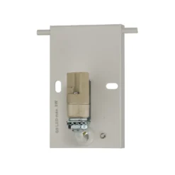 Aplique de pared Lindby Colja, redondo, altura 16 cm, escayola, blanco