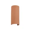Aplique de pared Lindby Colja, terracota, redondo, 30,5 cm, yeso