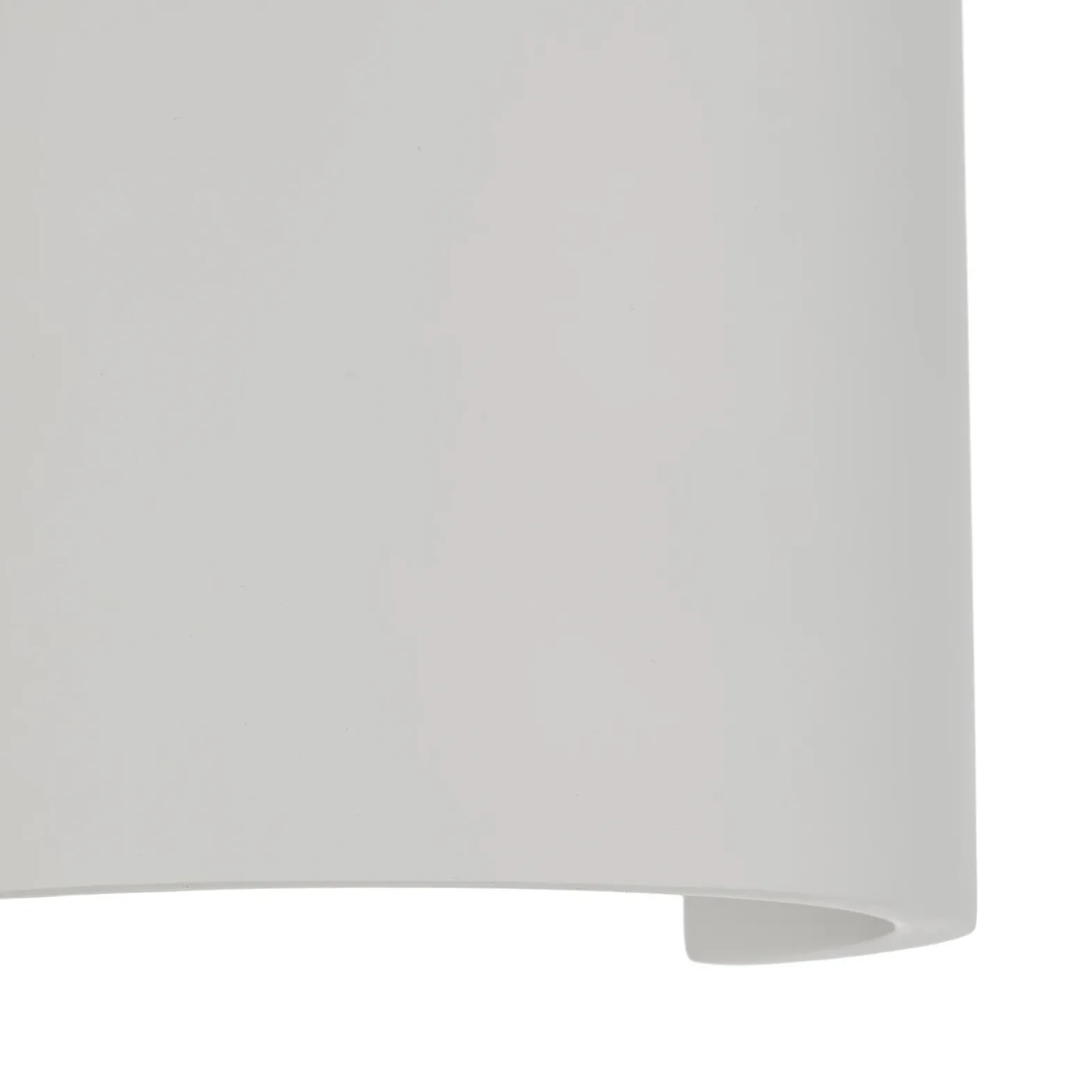 Aplique de pared Lindby Colja, redondo, altura 16 cm, escayola, blanco