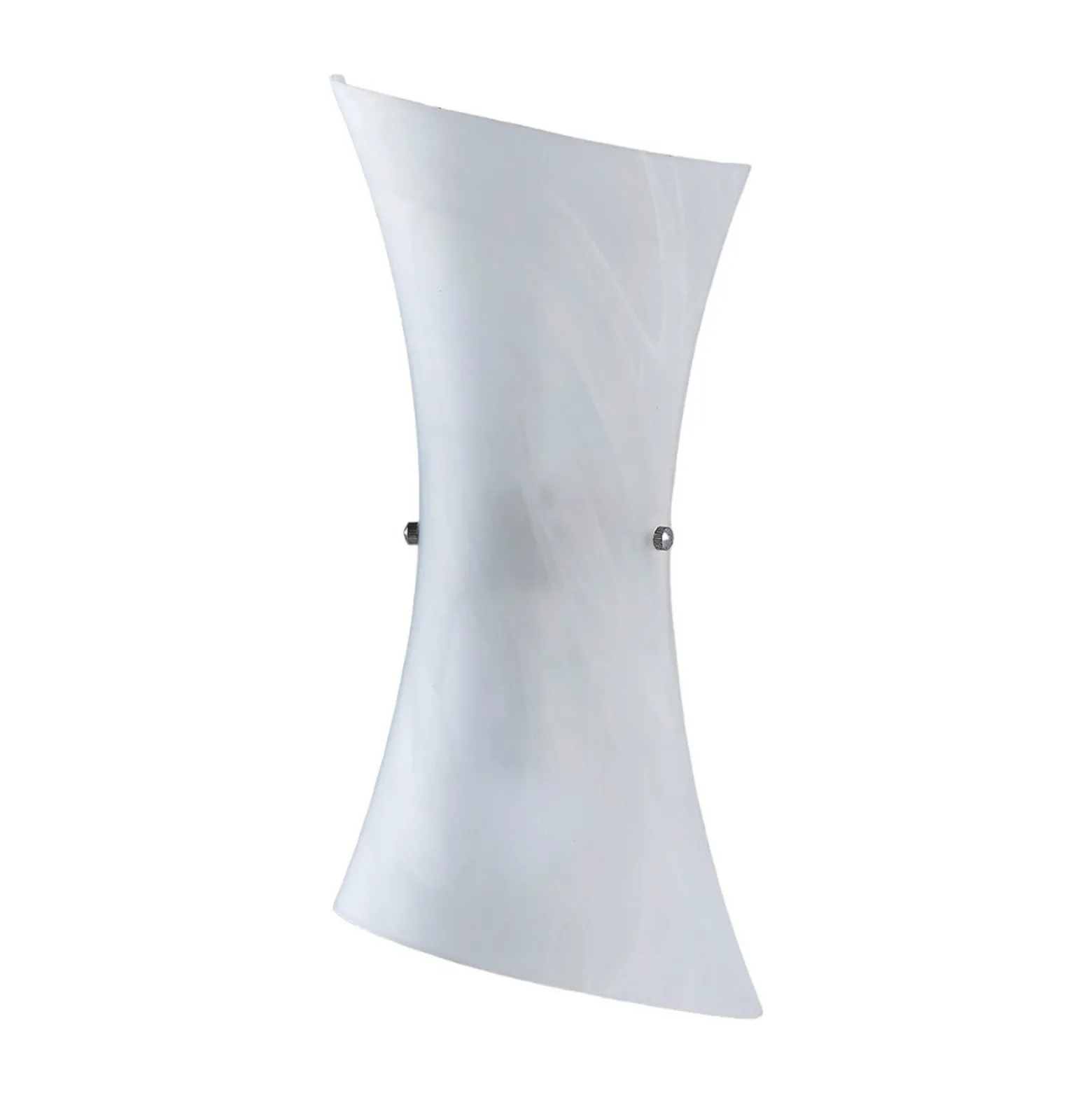 Aplique de pared Lindby Ebba, altura 39 cm, alabastro blanco, cristal