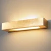 Aplique de pared Lindby Emina, dorado, escayola, 36cm, E14