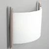 Aplique de pared Lindby Filippa, 31 cm, níquel, cristal, E27