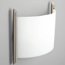 Aplique de pared Lindby Filippa, 31 cm, níquel, cristal, E27