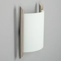 Aplique de pared Lindby Filippa, 25 cm, níquel, cristal, E27