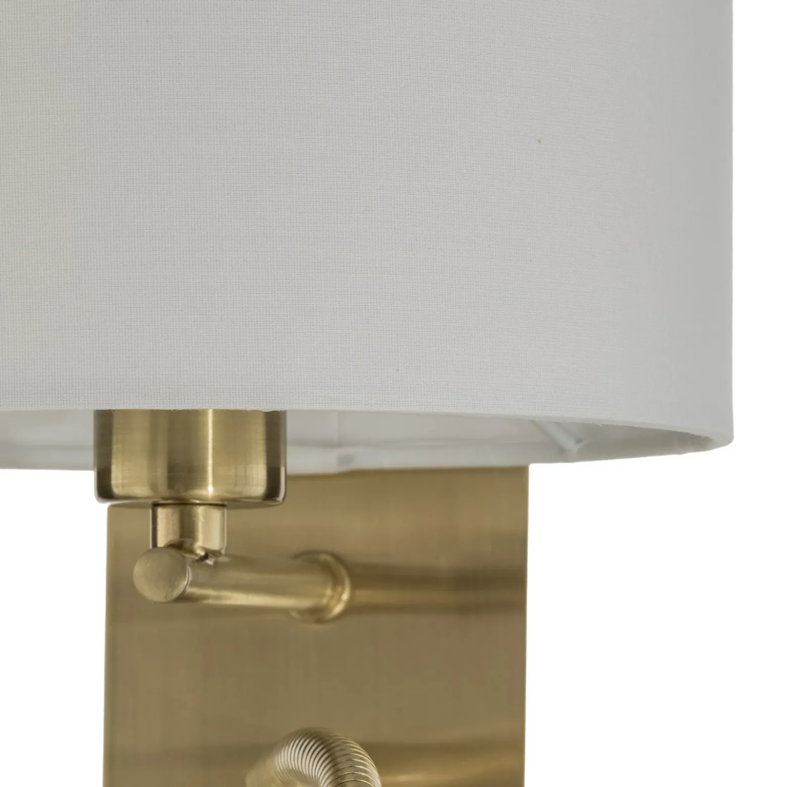 Aplique de pared Lindby Florens, latón, lámpara de lectura LED, 23,5 cm
