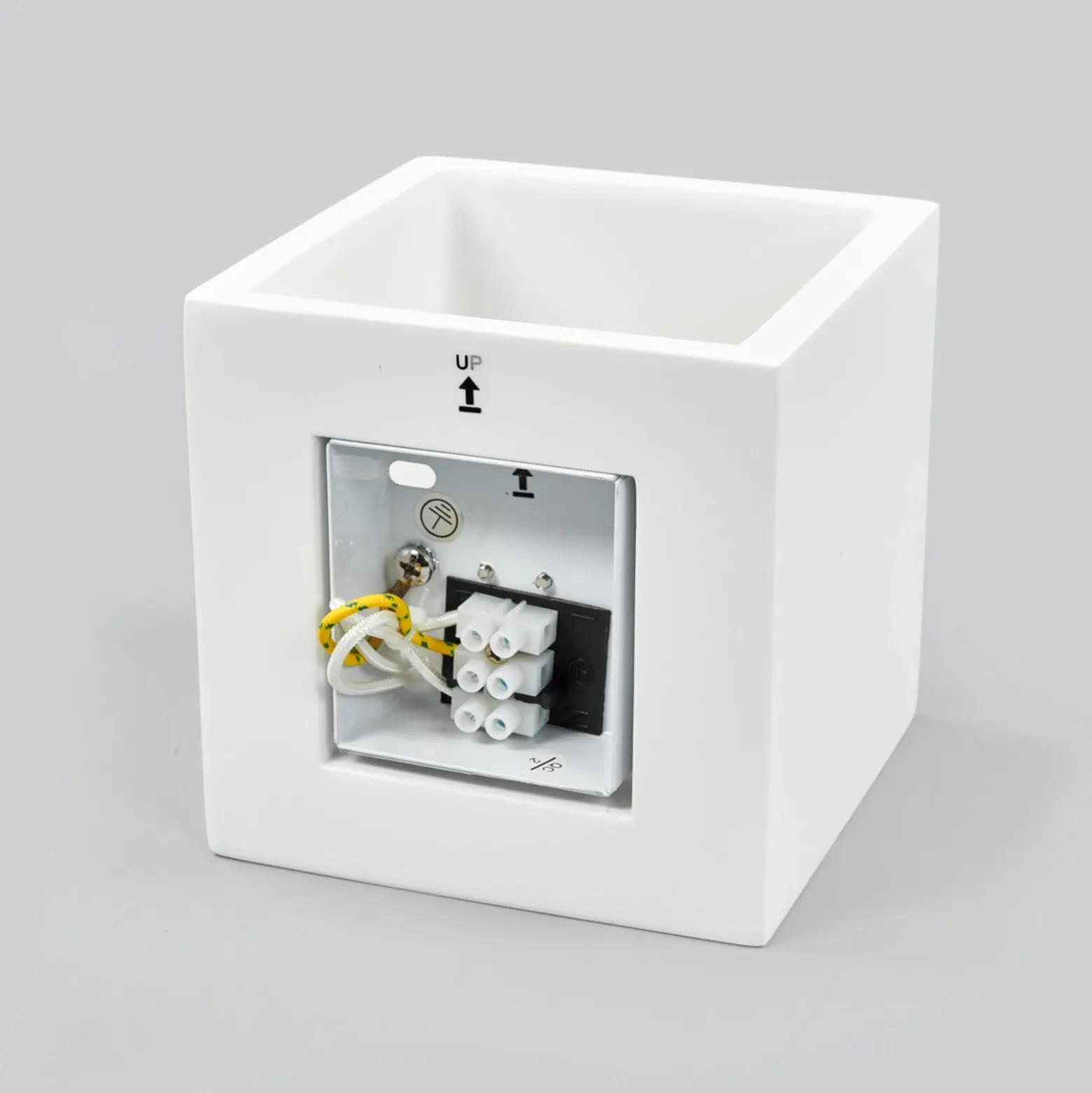 Aplique de pared Lindby Freja, blanco, escayola, G9