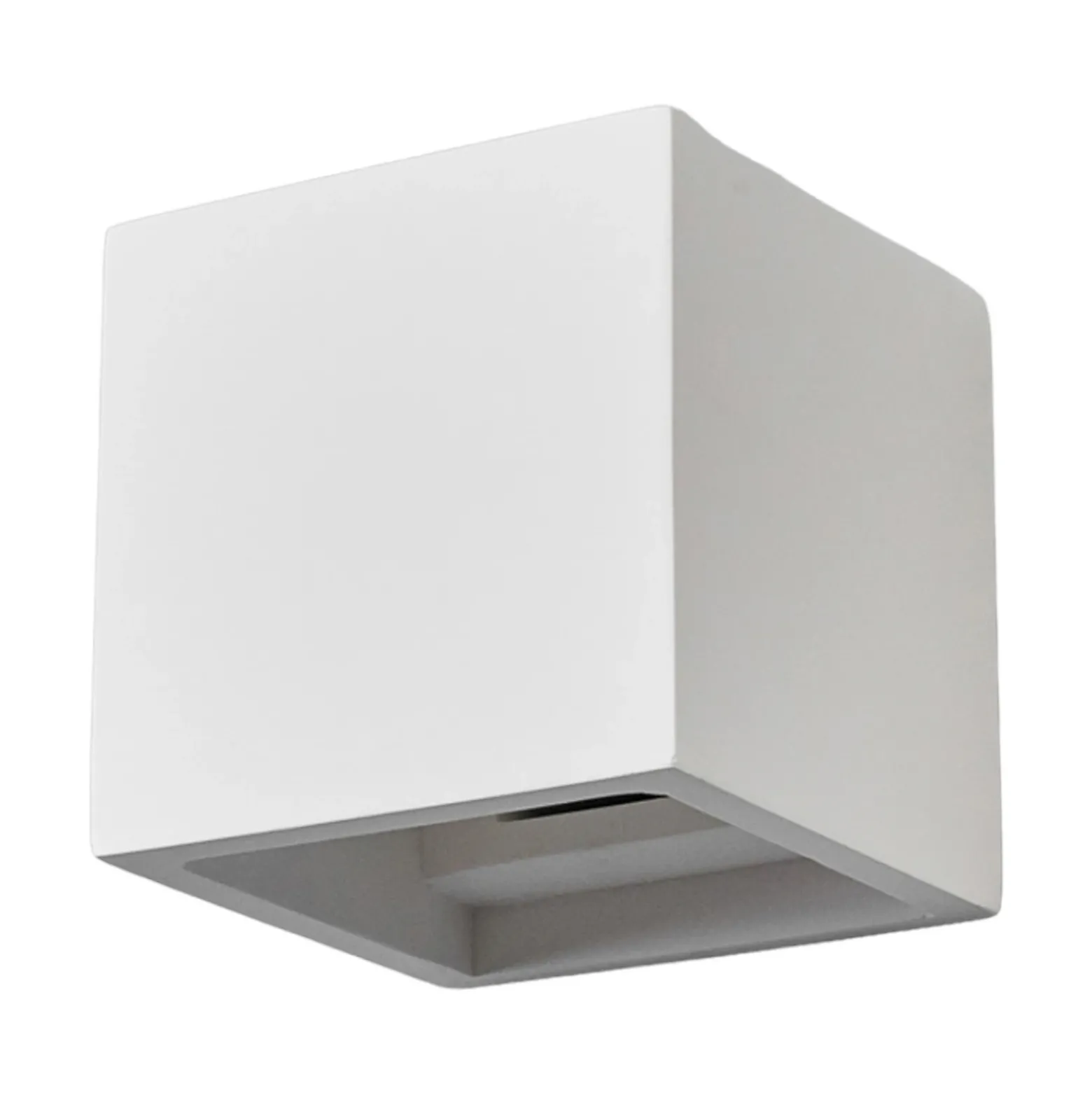 Aplique de pared Lindby Freja, blanco, escayola, G9