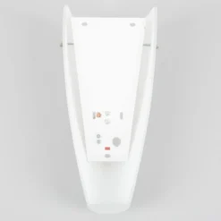 Aplique de pared Lindby Hermine, blanco, cristal, altura 31 cm, E27