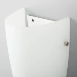 Aplique de pared Lindby Hermine, blanco, cristal, altura 31 cm, E27
