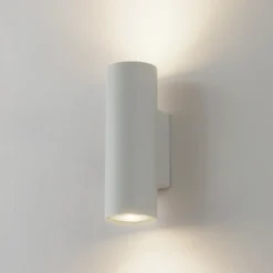 Aplique de pared Lindby Joffrey, 18 cm, blanco, arriba/abajo, GU10