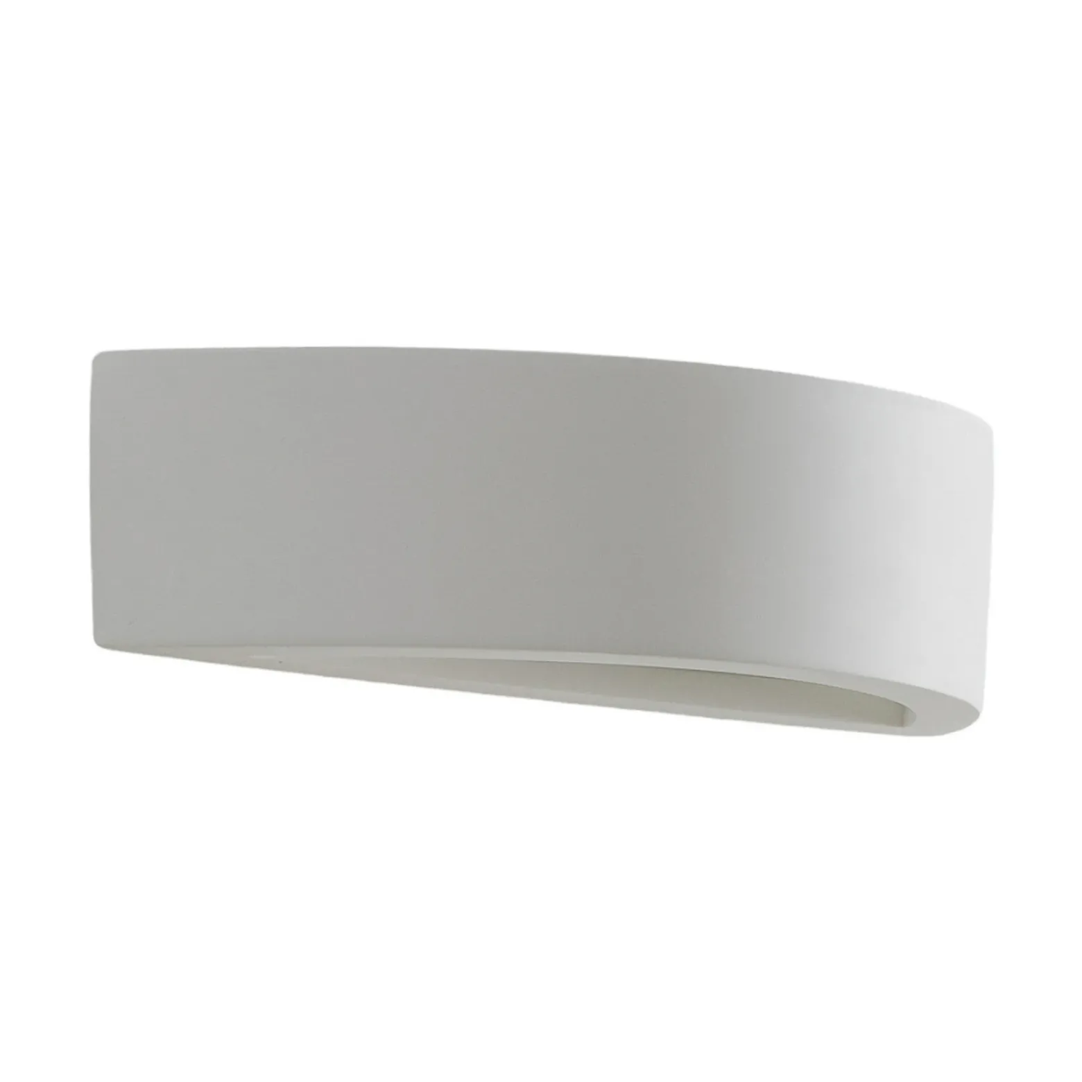 Aplique de pared Lindby Konstantin, ancho 30 cm, blanco, escayola, E14