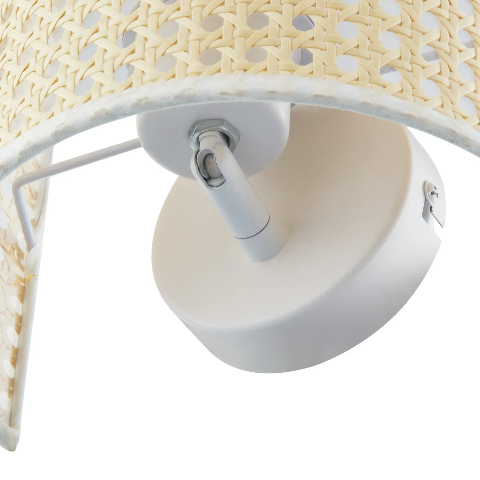 Aplique de pared Lindby Lautaro, bambú, 25 cm de altura, E27