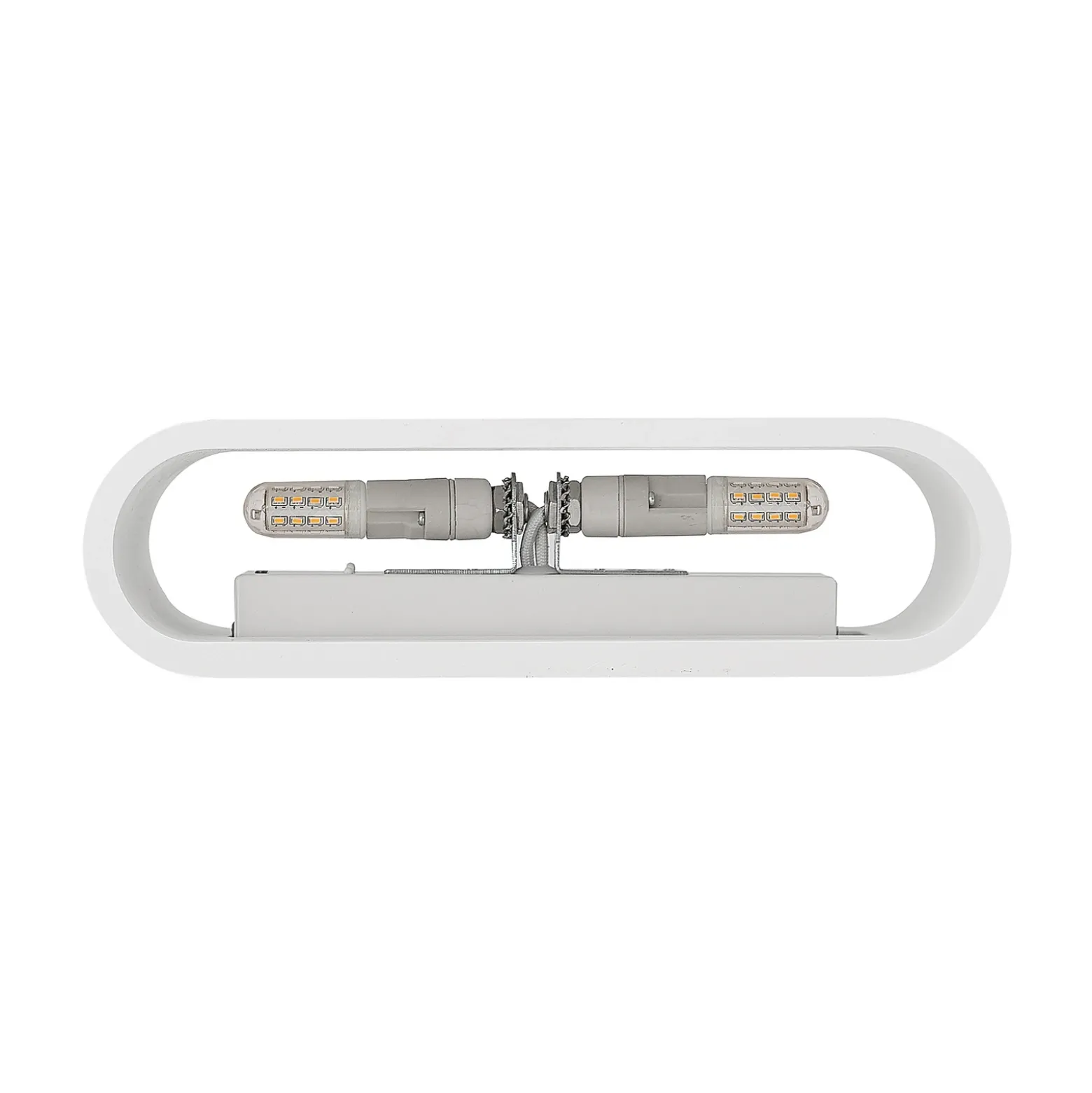 Aplique de pared Lindby Mavora, redondo, 25 cm, blanco, escayola, G9