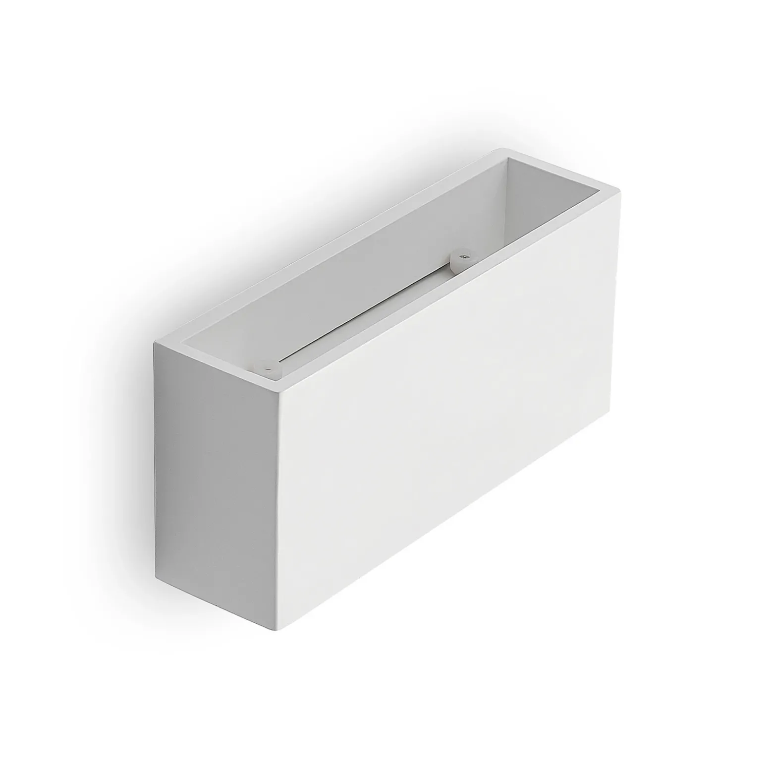 Aplique de pared Lindby Mavora, angular, 25 cm, blanco, escayola, G9