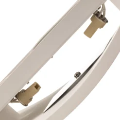 Aplique de pared Lindby Naike, blanco, escayola, altura 15 cm