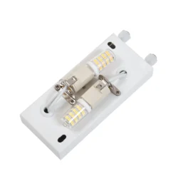 Aplique de pared Lindby Novali, blanco, escayola, arriba/abajo, 26 cm, G9
