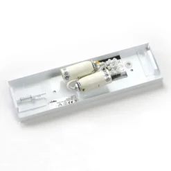 Aplique de pared Lindby Ophelia, altura 39 cm, blanco, cristal
