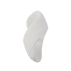 Aplique de pared Lindby Ornela, blanco, escayola, altura 29,5 cm
