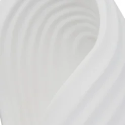 Aplique de pared Lindby Ornela, blanco, escayola, altura 29,5 cm