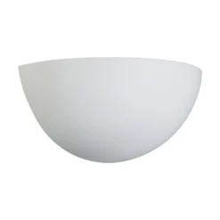 Aplique de pared Lindby Pascali, altura 13 cm, blanco, escayola