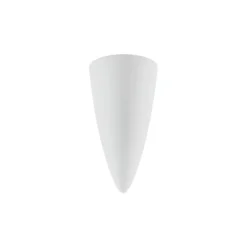 Aplique de pared Lindby Pascali, altura 42 cm, blanco, escayola