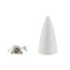 Aplique de pared Lindby Pascali, altura 42 cm, blanco, escayola