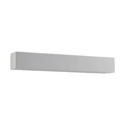 Aplique de pared Lindby Santino, 51 cm, escayola, G9, pintable