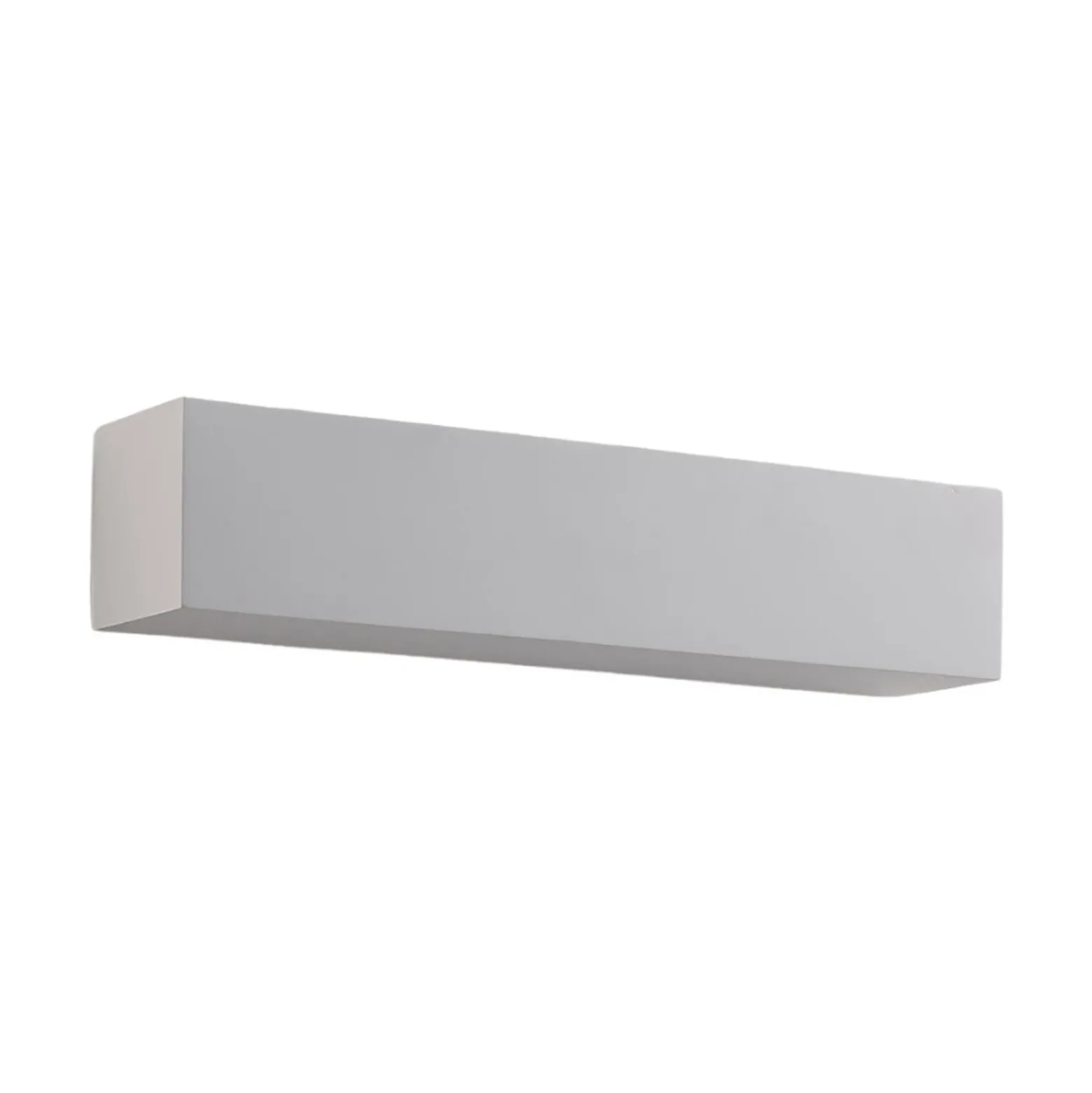 Aplique de pared Lindby Santino, 35 cm, escayola, G9, pintable