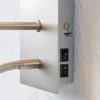 Aplique de pared Lindby Shajan, juego de 2, 29 cm, E27, brazo de lectura LED