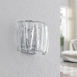 Aplique de pared Lindby Sofia, transparente, acrílico, 23cm