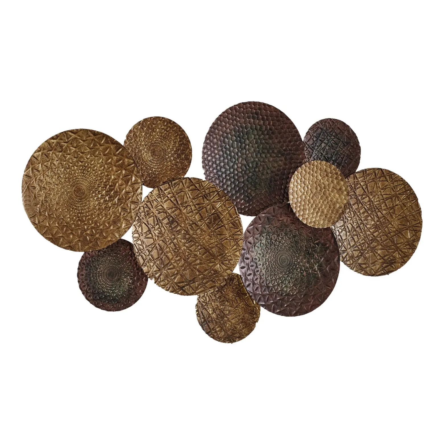 Aplique de pared Lindby Soraya, dorado/cobre, metal, 2 luces, 51cm