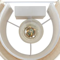 Aplique de pared Lindby Soula, 20 cm, beige, plástico, E27