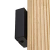 Aplique de pared Lindby Stralino, 2 luces, altura 22 cm, madera